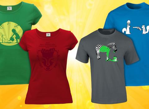 Kvalitné dámske a pánske tričká s trendy potlačou. Vybrať si môžete ľubovoľný motív, ktorý vás zaujme a k tomu vašu správnu veľkosť.