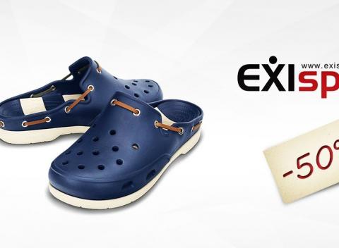 50 % zľava na obuv značka Crocs. Každý deň v týždni môžu vaše nôžky zdobiť iné Crocsy a vaša peňaženka to prakticky ani nepocíti. 
