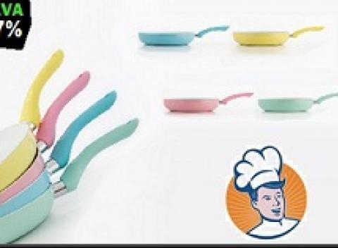 Retro štýlové keramické panvice ø 24 cm pre dokonalé zdravé varenie. Oživte svoju kuchyňu a doprajte vareniu nový nádych!