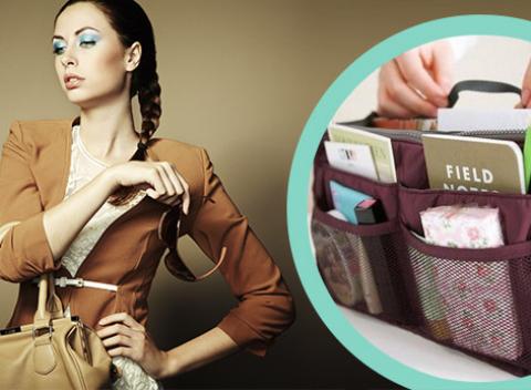 Skvelý organizér do kabelky. Vyberte si zo siedmich farieb vášho pomocníka, vďaka ktorému dosiahnete poriadok a prehľad vo vašej kabelke!