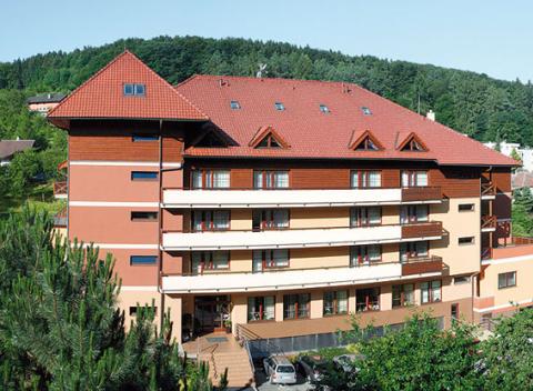 Hrejivý wellness pobyt pre náročných v hoteli Rezidence Ambra****. Prežite dni plné pohody v pokojnom lesnom prostredí.