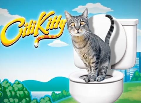 Citi Kitty - WC pre mačky. S tréningovou doskou Citi Kitty sa vaša mačka ľahko a rýchlo naučí používať ľudskú toaletu.