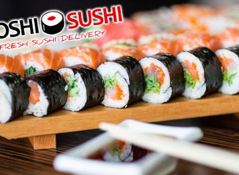 Obľúbená japonská lahôdka v podobe špeciálneho Koshi sushi setu pre dve osoby. Výber tých najchutnejších kúskov až k vám domov.