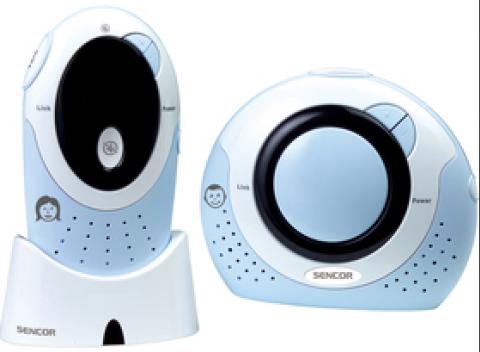 Detská digitálna pestúnka v sete vysielača a prijímača s 10 kanálovým automatickým prelaďovaním a možnosťou spätného hovoru k dieťaťu.  