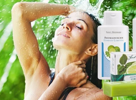 Sprchový gél alebo telové mlieko a mydlo s ginkom či limetkovým olejom. Vydajte sa do exotických trópov už s prvou kvapkou.