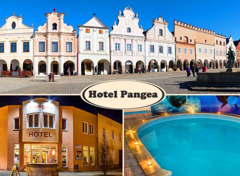 Relax pre dvoch v historickom meste Telč počas 3 dní v rodinnom Hoteli Pangea***. Oddych v renesančnej perle Moravy.