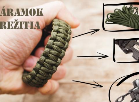 Náramok prežitia s lanom, píšťalkou a kresadlom. Nielenže dobre vyzerá, ale raz vám či komukoľvek inému môže zachrániť aj život. 
