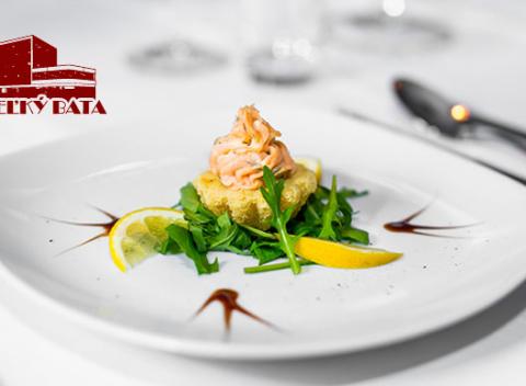 Jedinečné 8-chodové degustačne menu. Svadobná hostina na skúšku v tematicky vyzdobenej reštaurácii Veľký Bata. 