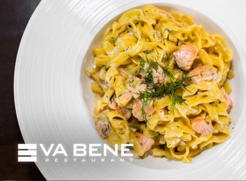 Risotto "tekvica" alebo home-made tagliatelle s lososom. Vychutnajte si výnimočnú kombináciu chutí v príjemnej reštaurácii Va Bene.