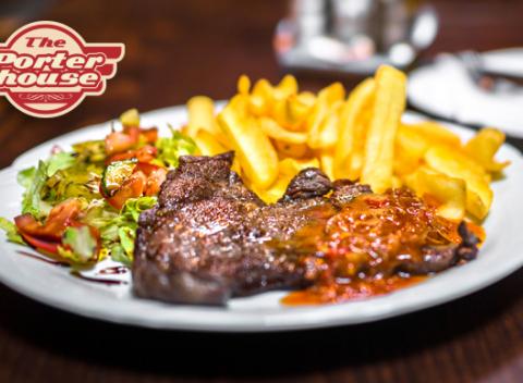Správny pomer zeleniny a hranoliek ako príloha k fantastickému hovädziemu steaku z vysokej roštenky na vás čakajú v PorterHouse.