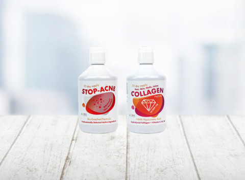 Collagen pre zdravé kĺby alebo STOP-AKNE pre lepšiu pleť. Výživové doplnky podľa výberu.