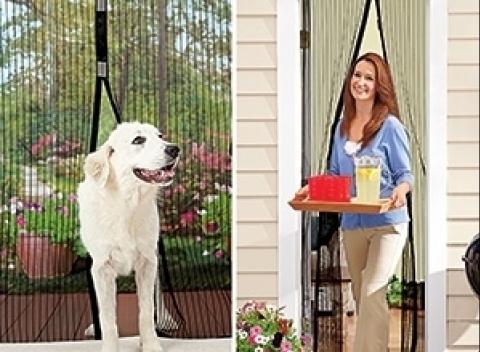 Magnetická sieťka proti hmyzu. Skvelá pomôcka s ktorou môžete dýchať čerstvý vzduch a otravný hmyz zostane za dverami.