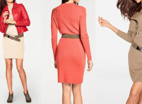 Kardigán alebo pletené šaty z merino vlny. K dispozícii vo viacerých farbách.