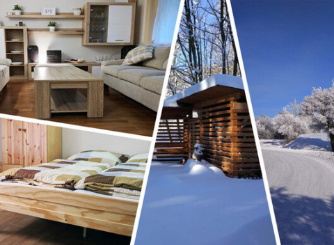 Pekná zrekonštruovaná chata pre 12 osôb v krásnom prostredí Štiavnických Baní.