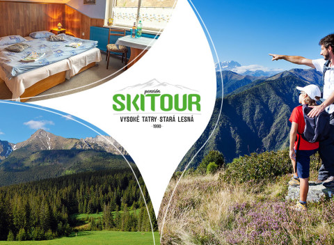 Vysoké Tatry: Májová dovolenka v Penzióne Skitour aj so vstupom do Aquacity Poprad.