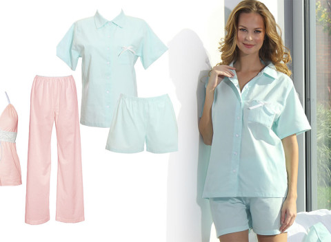 Luxusné dámske pyžamo z organickej bavlny a flanelu, ktoré vám zaručí absolútne pohodlie.