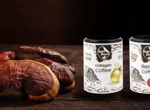 Káva s reishi a kolagénom na podporu imunity - 100 g káva s doplnkami pre podporu zdravia.