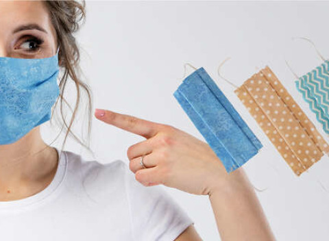 Textilné rúško s gumičkou – zabraňuje šíreniu vírusov. Chráňte seba i iných.