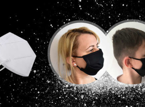 Špeciálne antibakteriálne rúška so striebrom (rôzne veľkosti) alebo certifikovaný respirátor KN95