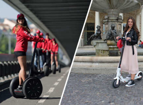Prehliadka na Segway alebo prenájom elektrickej kolobežky aj s nabíjačkou.
