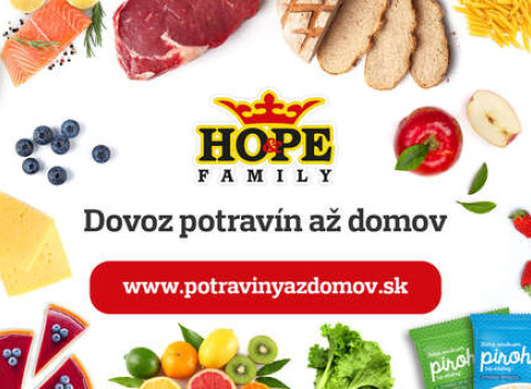 20 % zľava na donášku potravín od HO&PE Family - nakupujte pohodlne z obývačky.