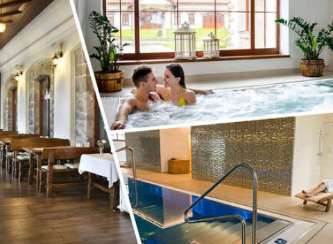 Večera s prípitkom a 3 hod. vstupom do wellness s masážou pre 2 osoby v Masarykovom dvore.