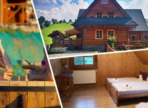 Prenájom celej chaty Siberia Haus až pre 19 osôb v nedotknutej prírode Pienin, vstup do súkromnej kade.