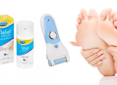Upravené nôžky počas celého roka! Elektrická brúska na nohy + Scholl Velvet Smooth sérum alebo náhradné hlavice od Scholl shop.