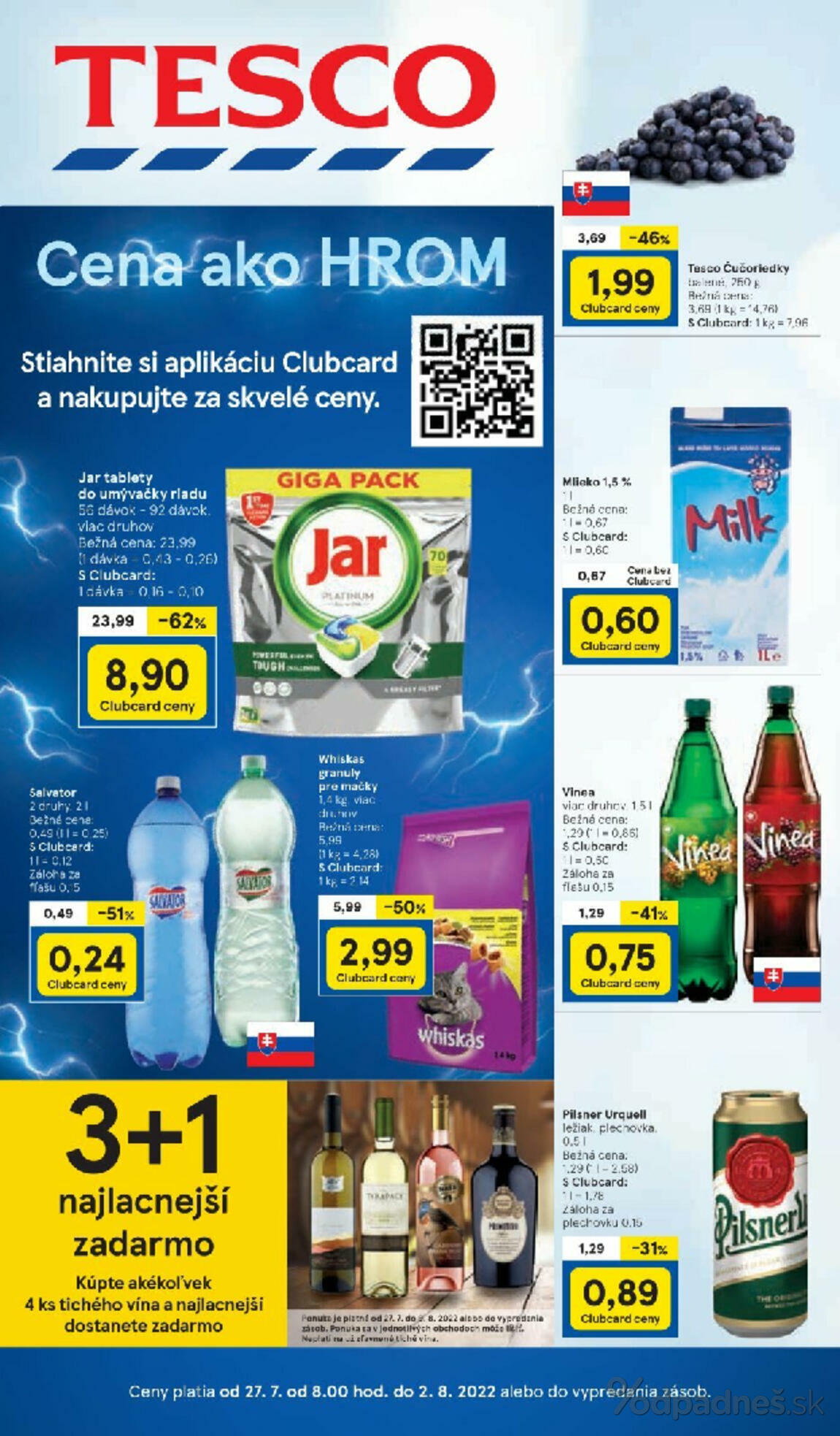 1. stránka Tesco letáku