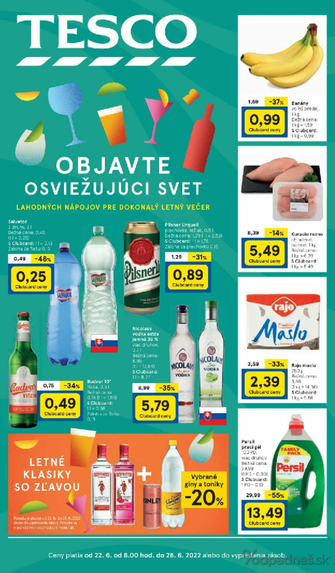 1. stránka Tesco letáku