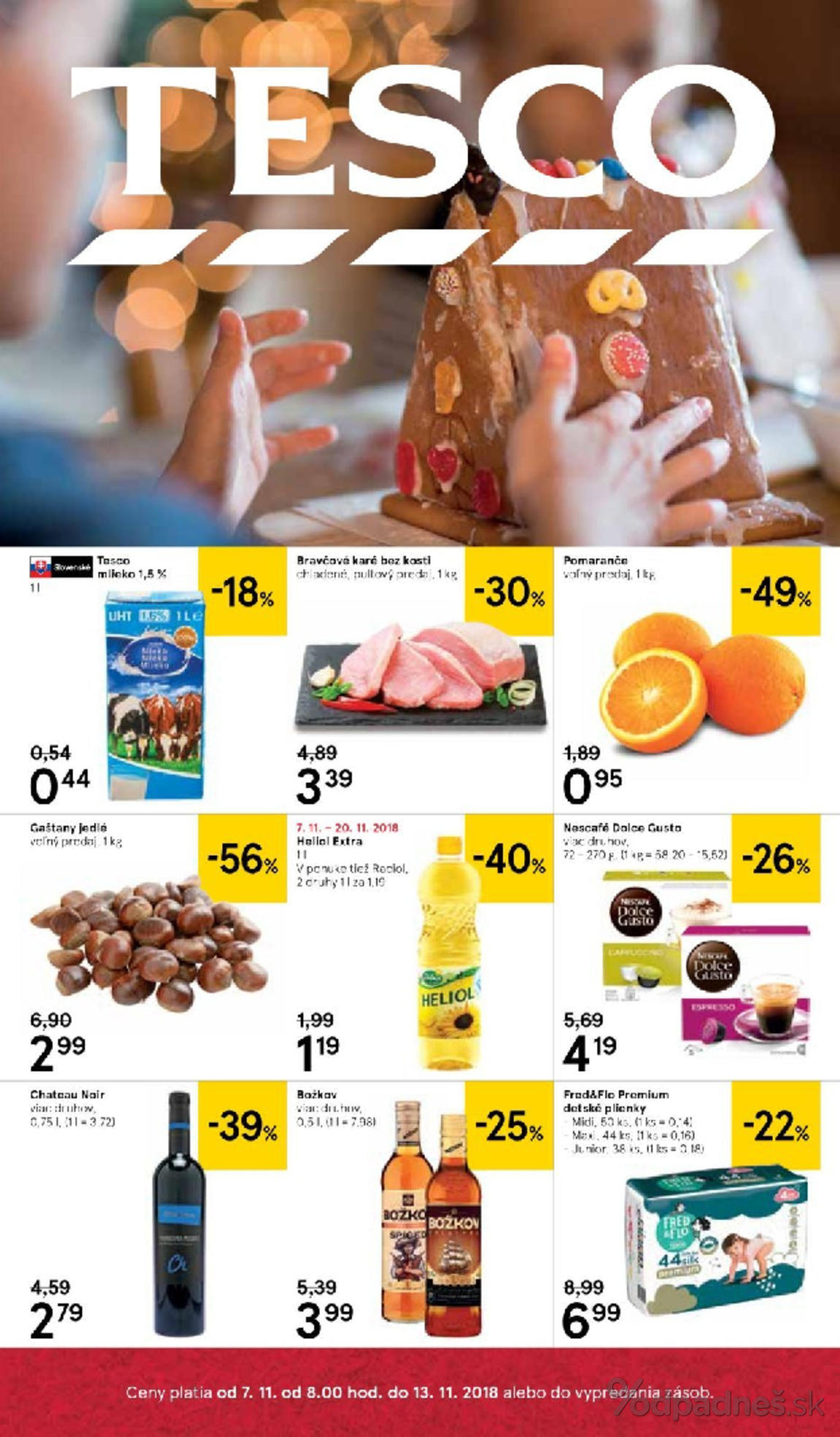 1. stránka Tesco letáku