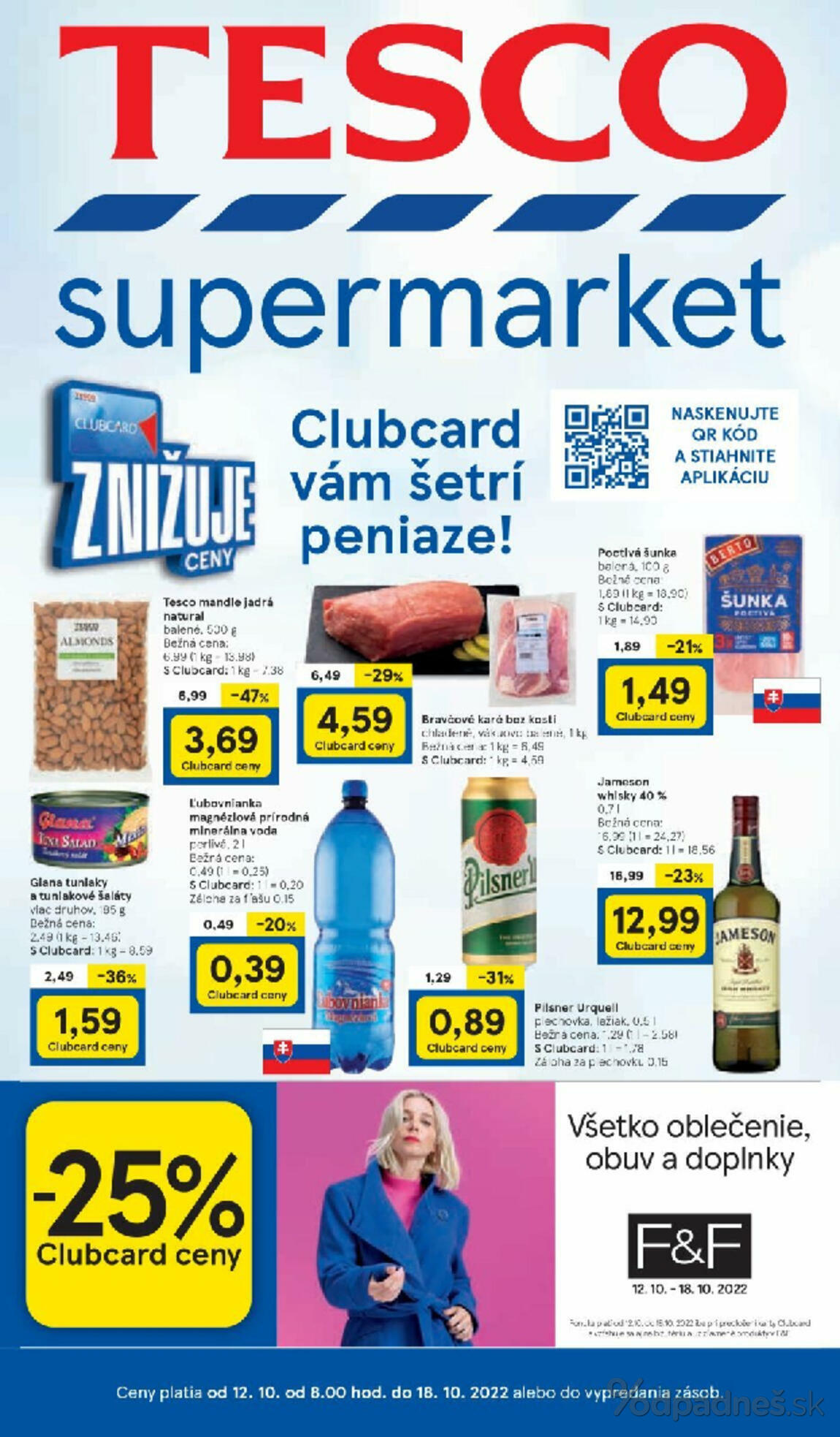 1. stránka Tesco letáku