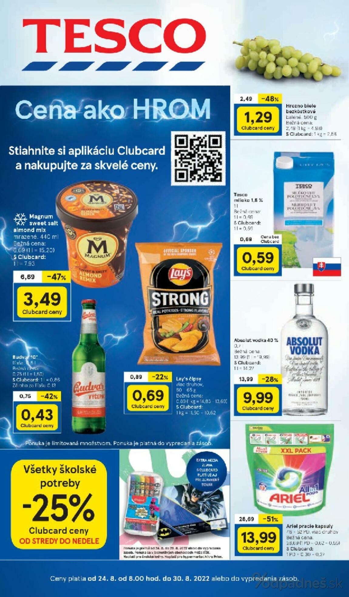 1. stránka Tesco letáku
