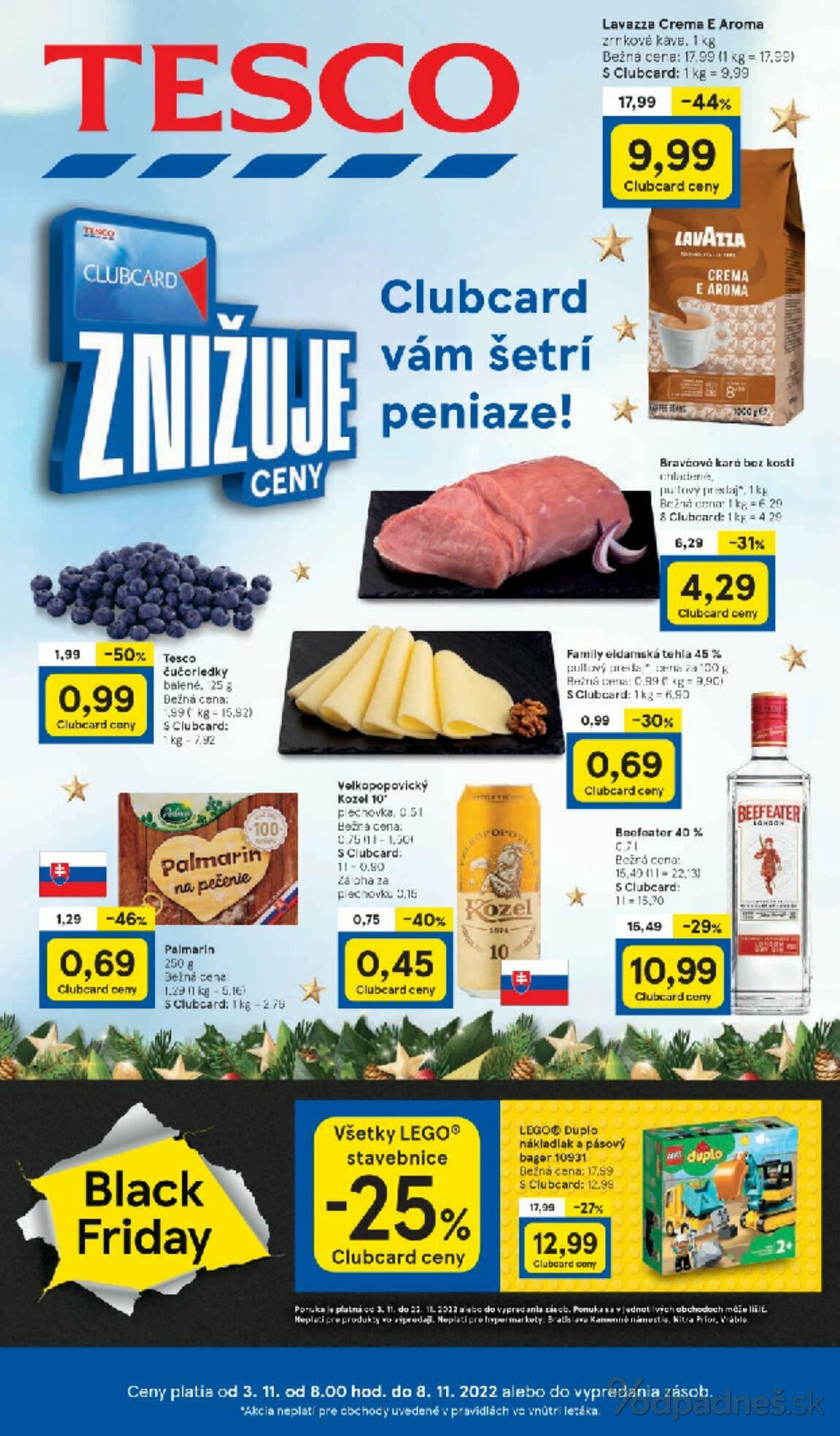 1. stránka Tesco letáku