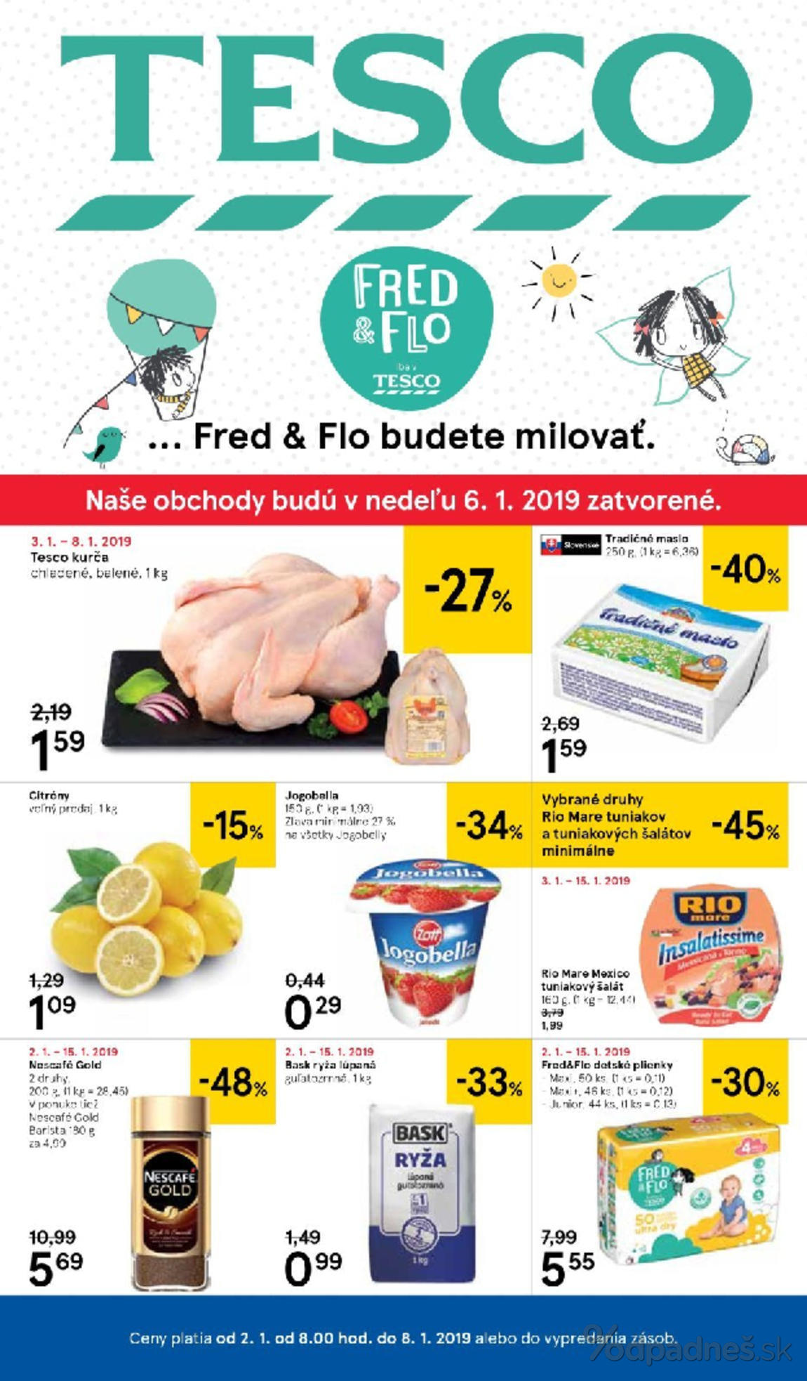1. stránka Tesco letáku