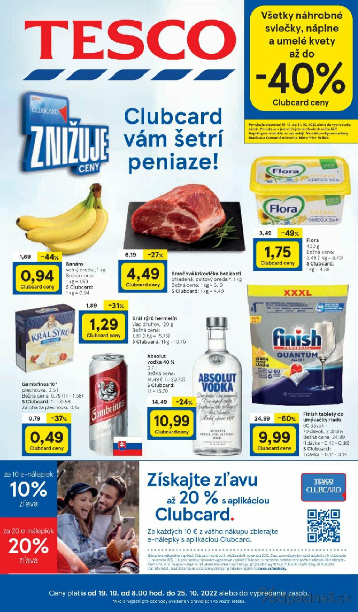 1. stránka Tesco letáku