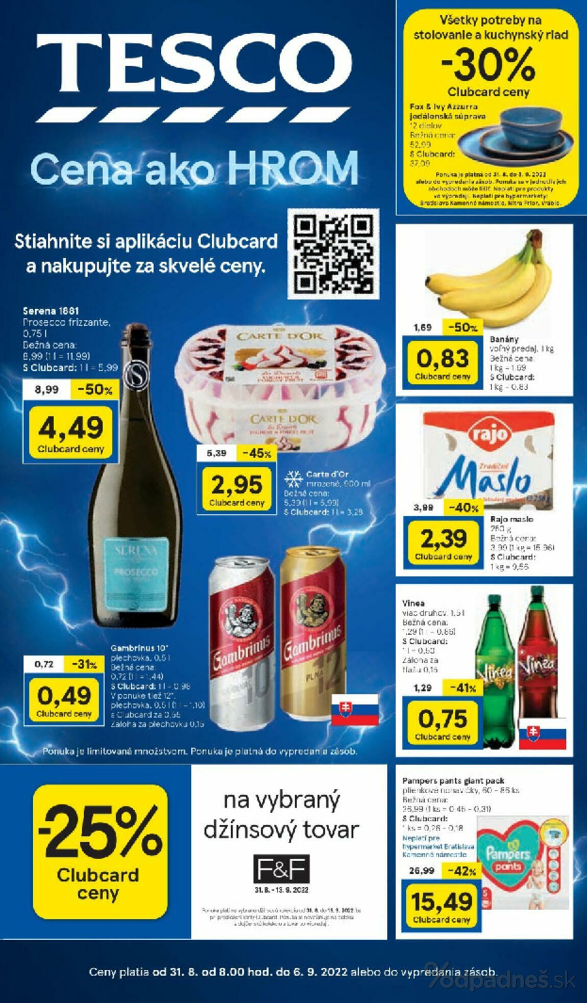 1. stránka Tesco letáku
