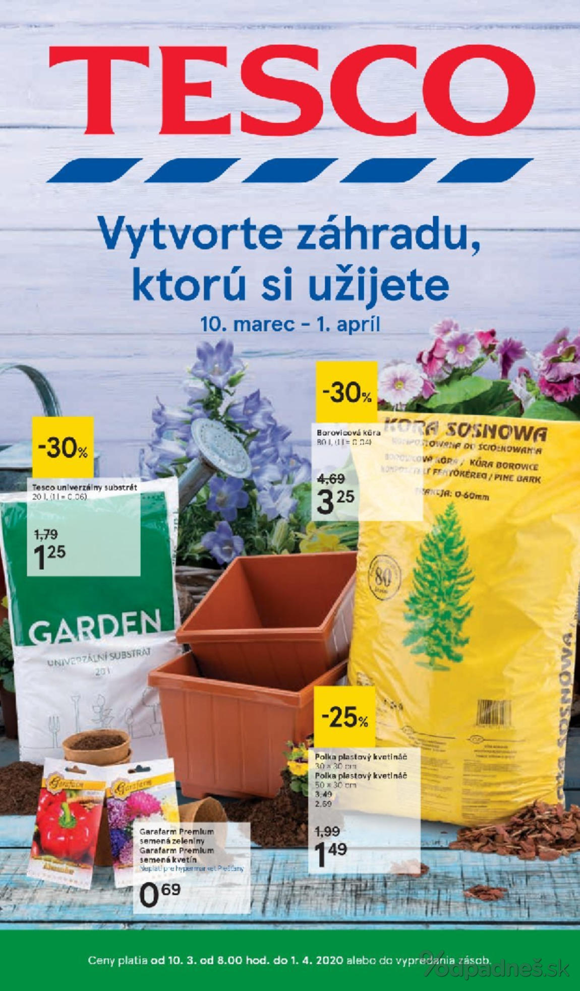 1. stránka Tesco letáku