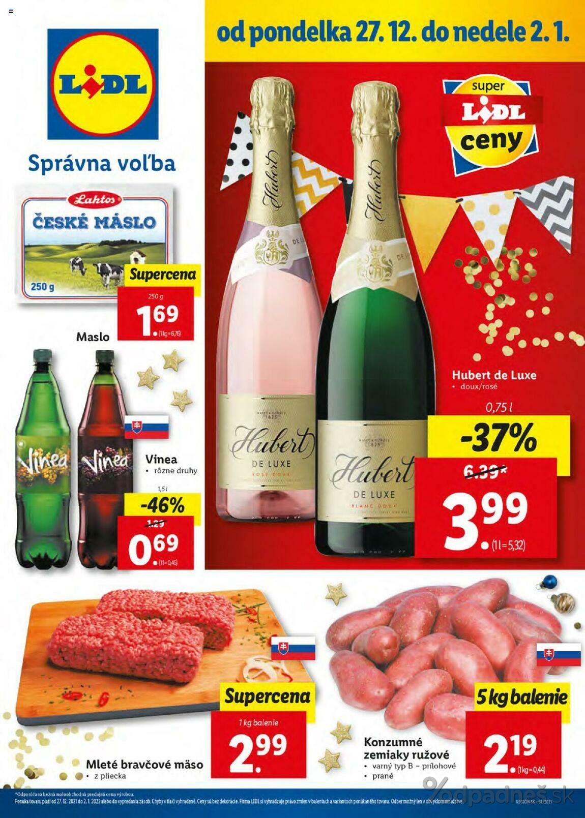 1. stránka Lidl letáku