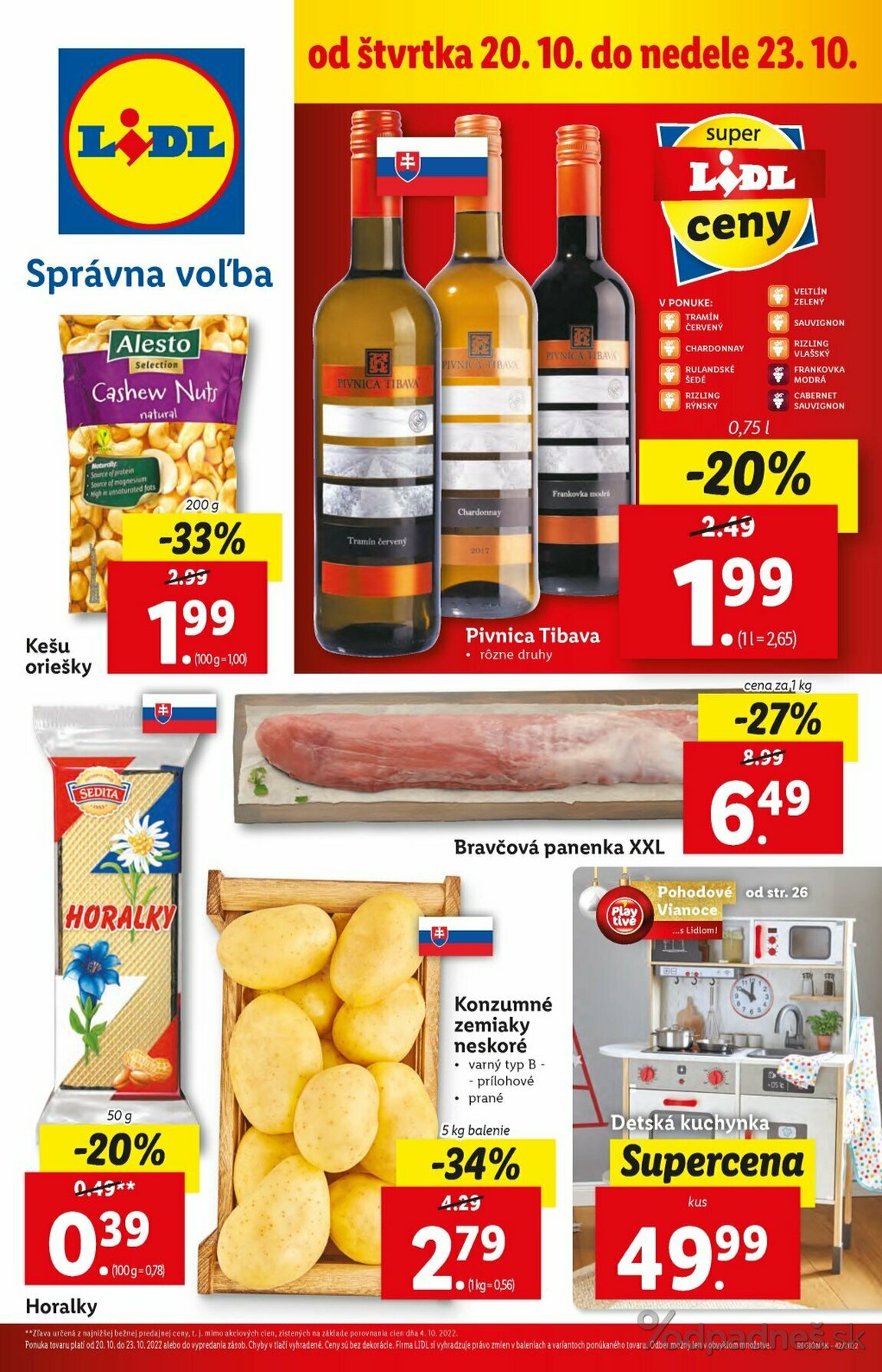 1. stránka Lidl letáku