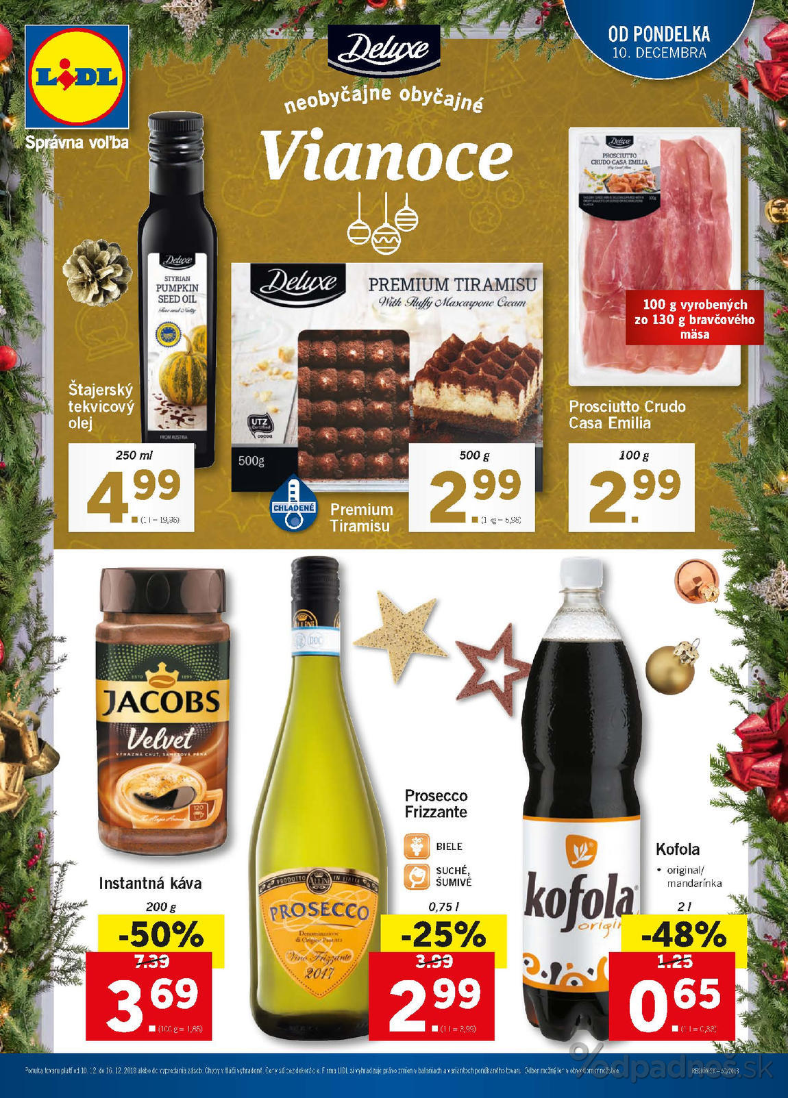 1. stránka Lidl letáku