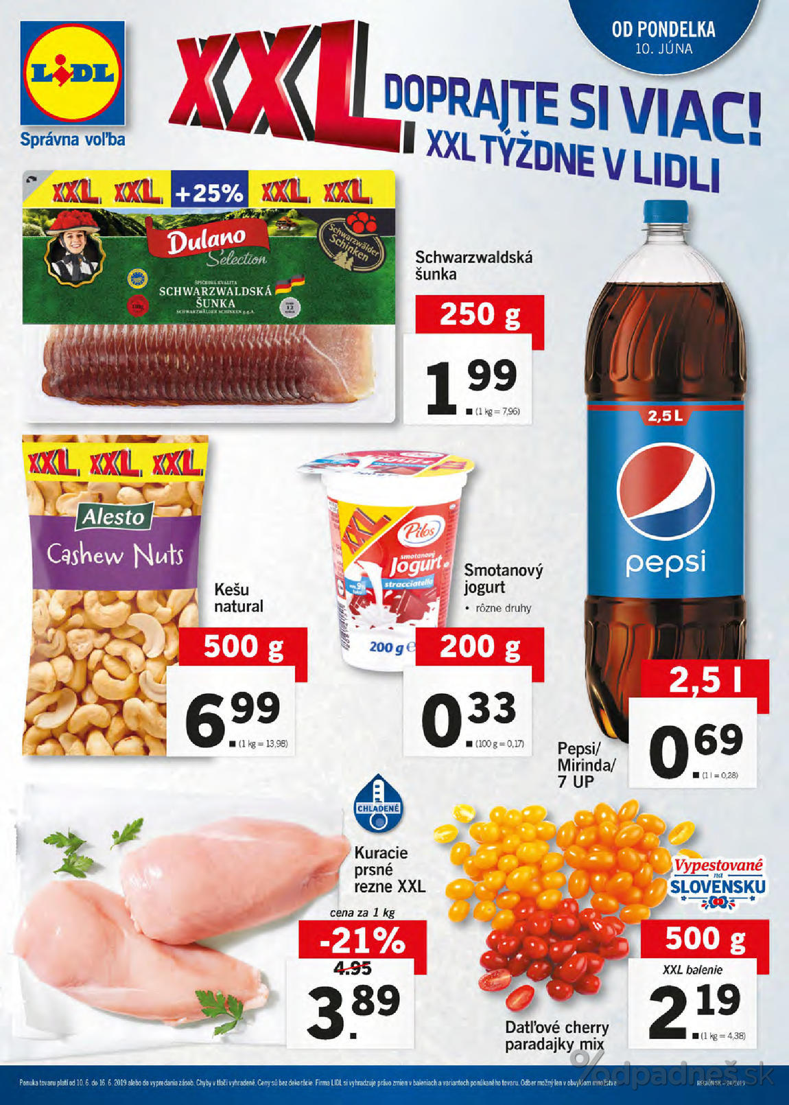 1. stránka Lidl letáku