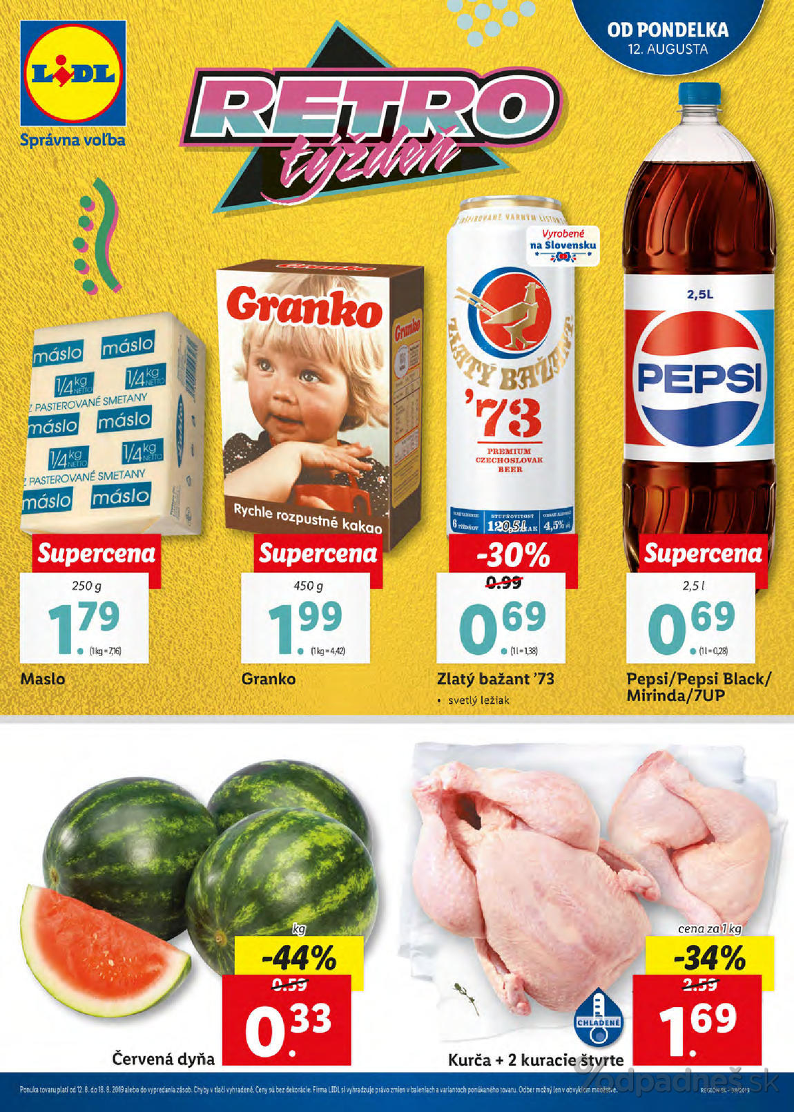 1. stránka Lidl letáku