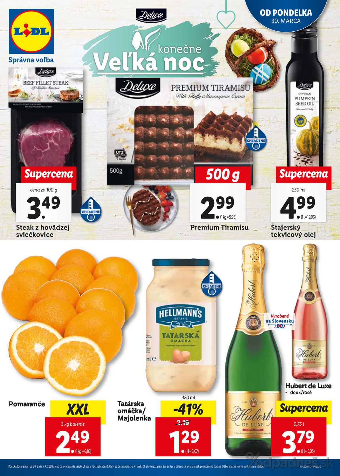 1. stránka Lidl letáku