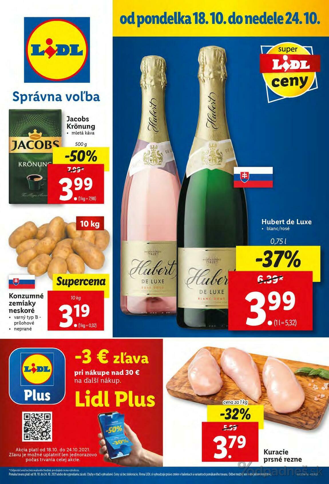 1. stránka Lidl letáku