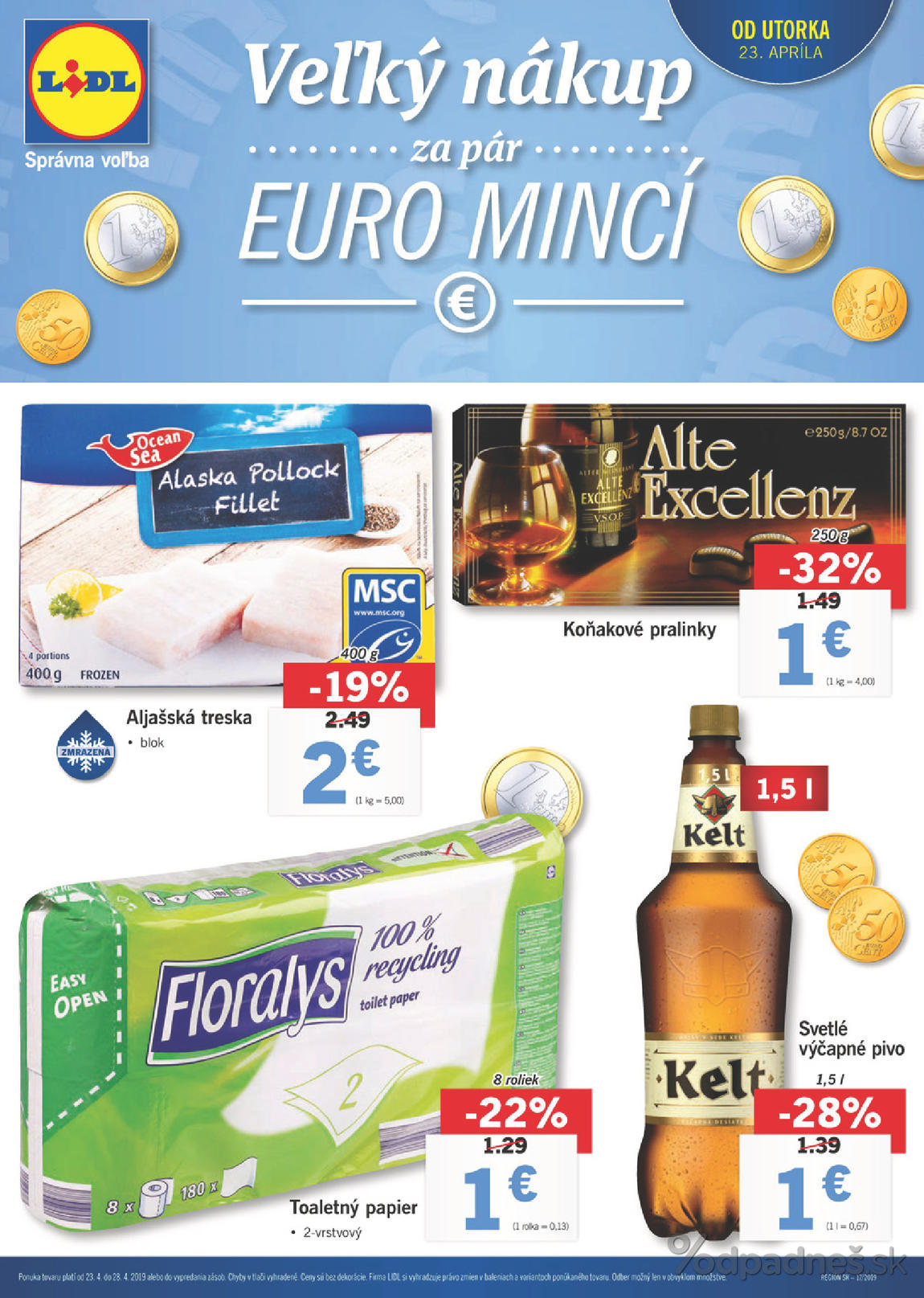 1. stránka Lidl letáku