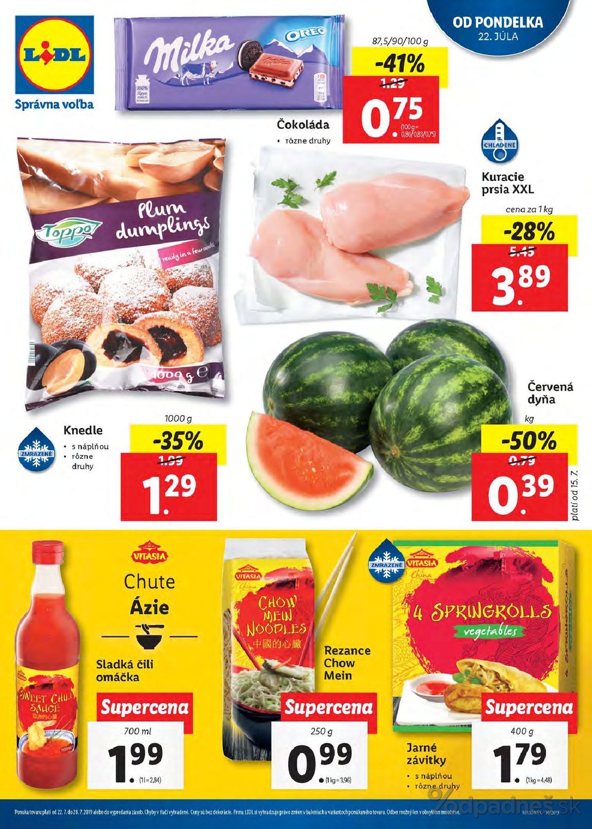 1. stránka Lidl letáku