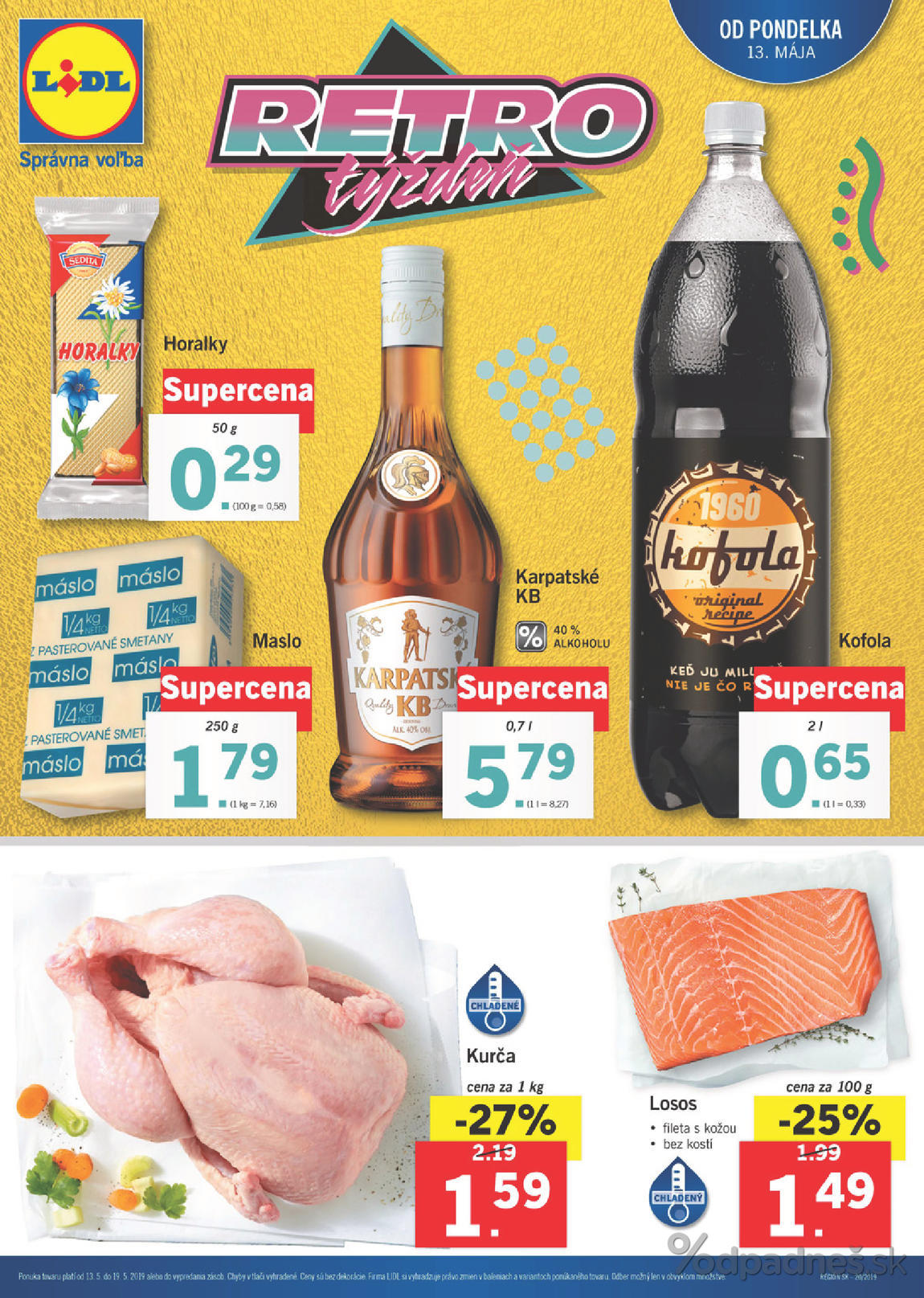 1. stránka Lidl letáku