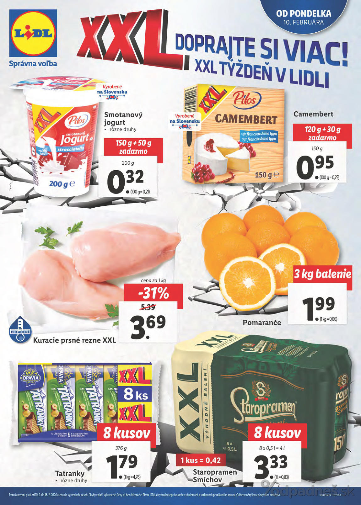 1. stránka Lidl letáku