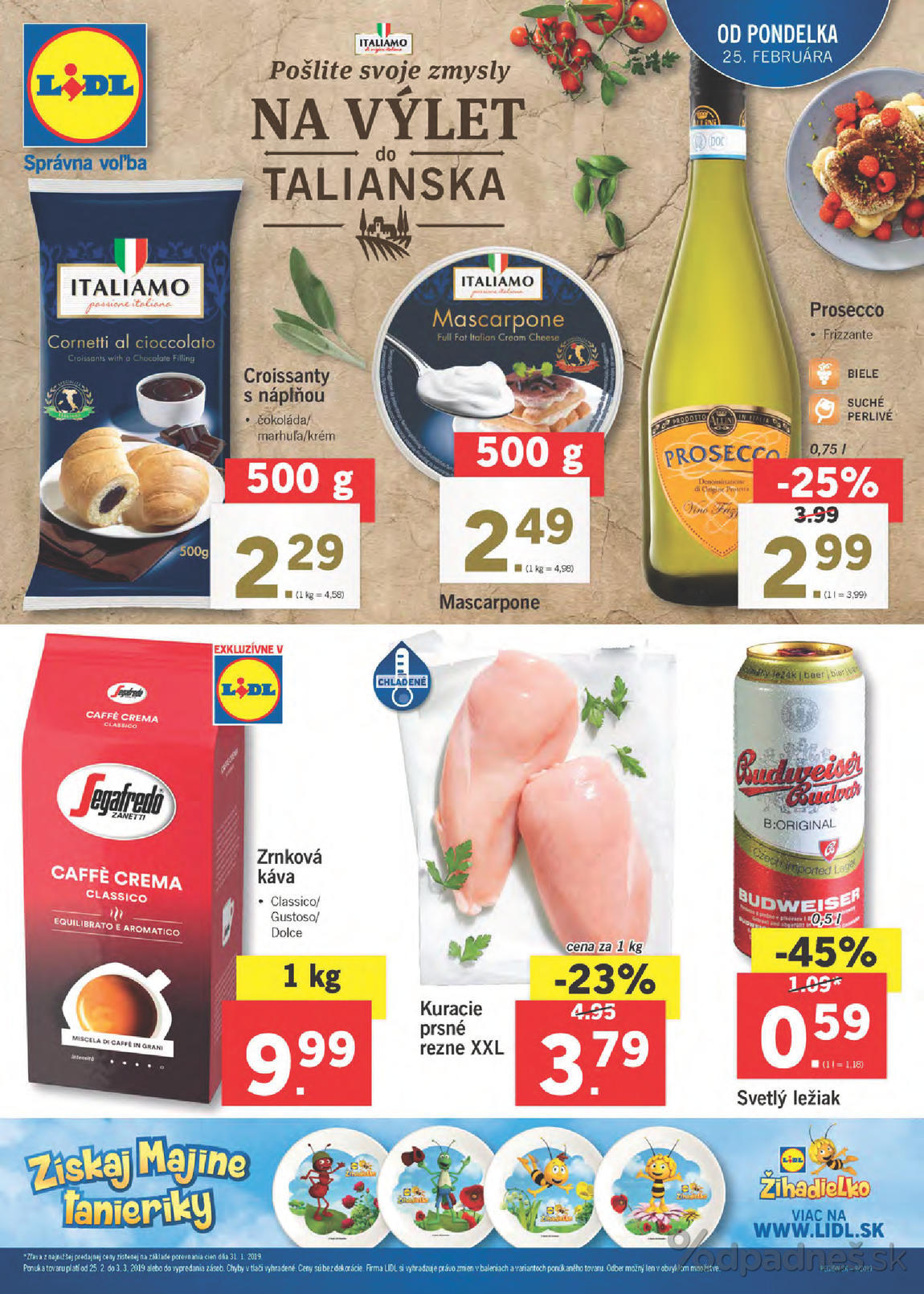 1. stránka Lidl letáku